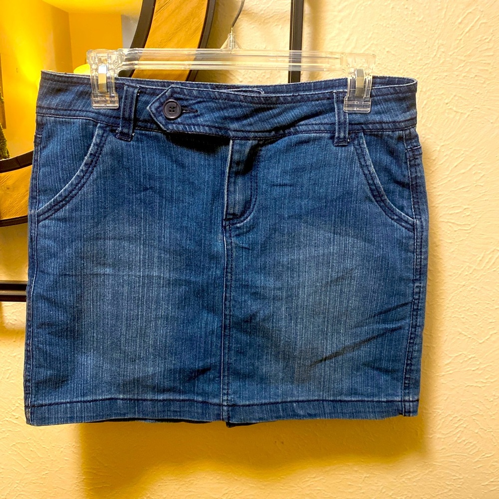 Y2K Blue Epic Denim Miniskirt